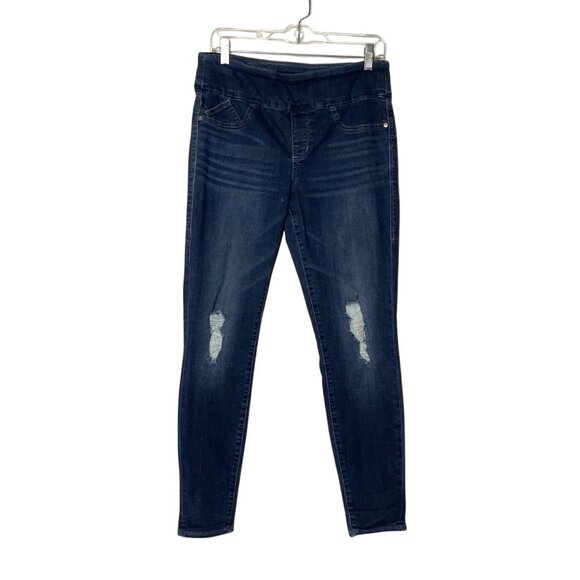 Rock & Republic Denim Rx Slimming Jeans Fever Wash Women's 12 Distressed Pull-On - Picture 6 of 7